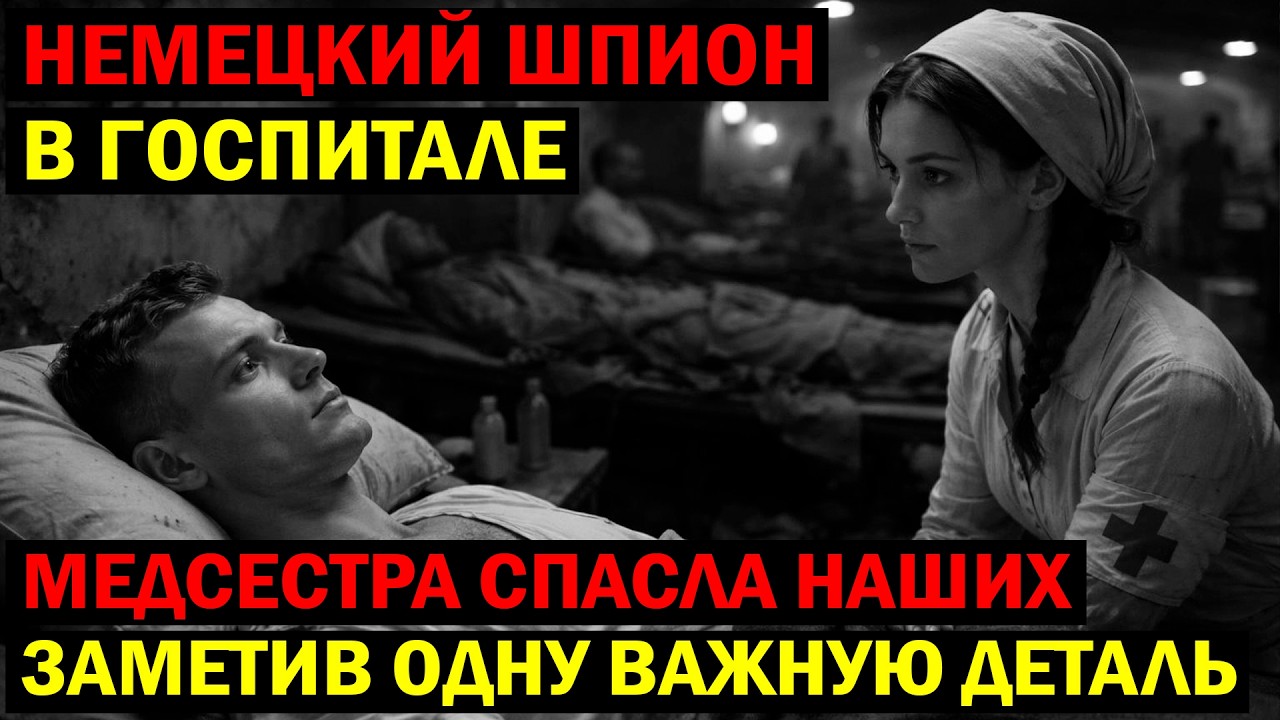 МЕДСЕСТРА РАЗОБЛАЧИЛА НЕМЕЦКОГО ШПИОНА, ПРИТВОРЯЮЩЕГОСЯ РАНЕНЫМ ГЕРОЕМ…