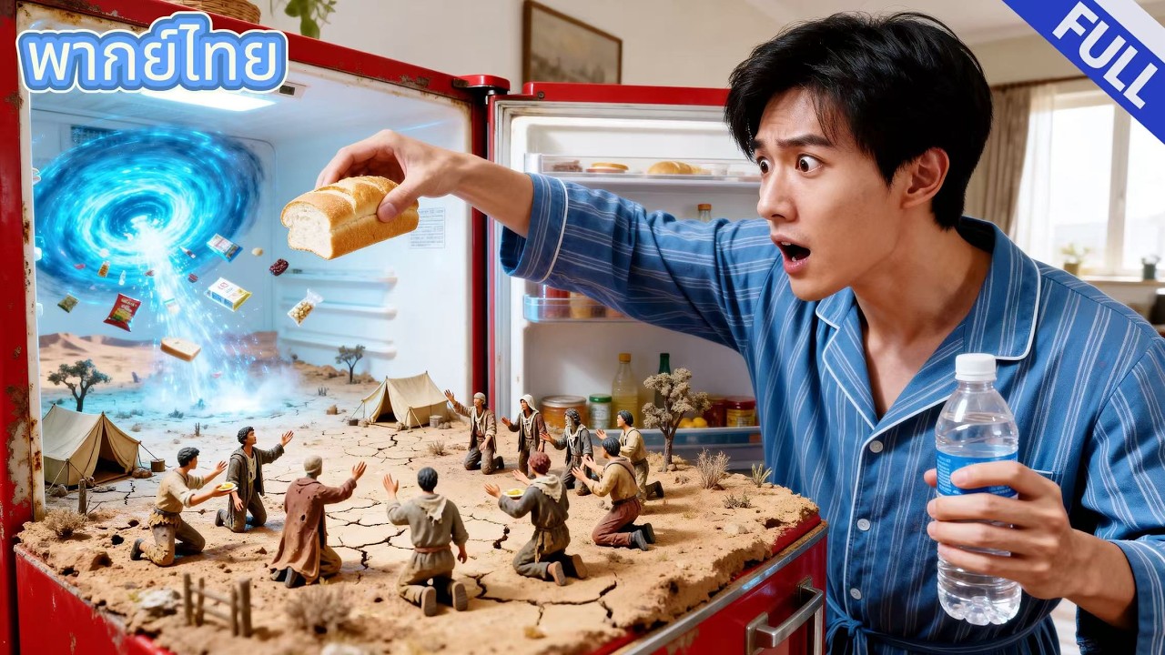 【new】ตู้เย็นของชายคนหนึ่งคือไทม์แมชชีน？อาหารหายไปอย่างลึกลับ—ที่แท้ถูกส่งไปยังโลกแห่งความอดอยาก?!