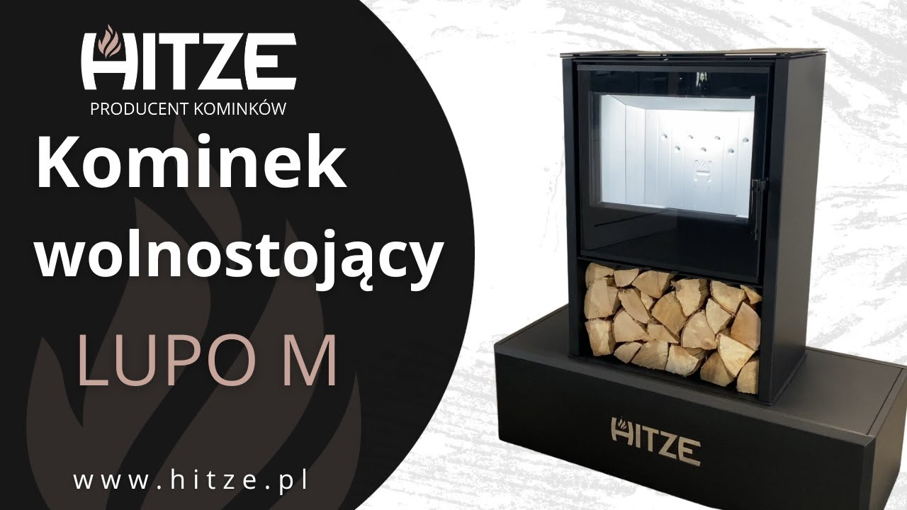 🔥  Kominek Wolnostojący - LUPO M - HITZE Producent Kominków || Koza 🔥 Piec wolnostojący