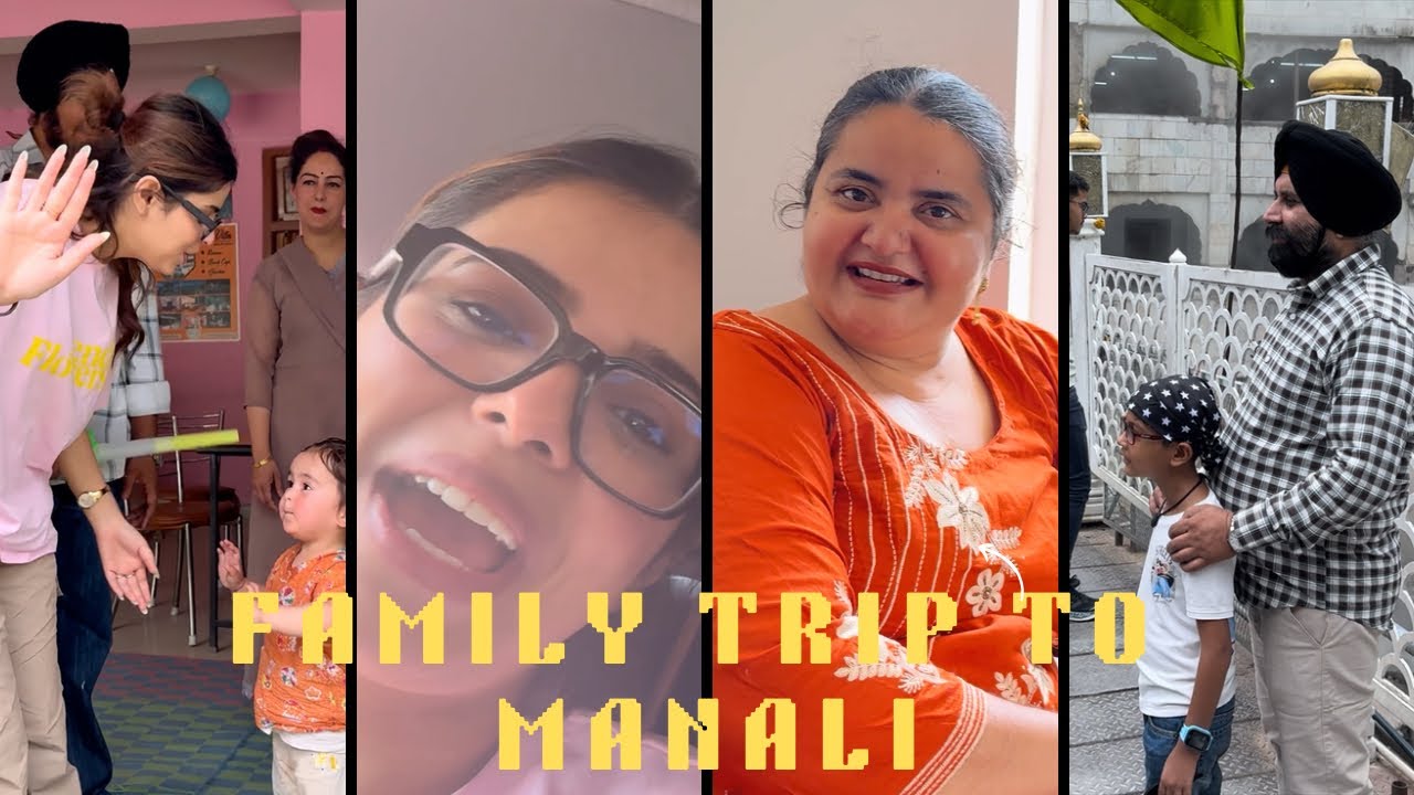 FAMILY NAL TRIP TE GYE MANALI / Pahada te khade tinde 😂| 𝐀 𝐝𝐚𝐲 𝐢𝐧 𝐦𝐚𝐧𝐚𝐥𝐢 𝐰𝐢𝐭𝐡 𝐟𝐚𝐦𝐢𝐥𝐲 #geetgoraaya 🏔️