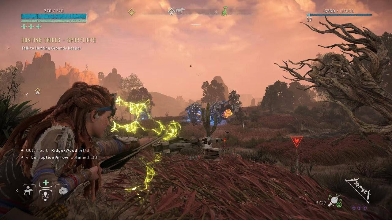 Trampler encounter (success) | Horizon Zero Dawn Remastered