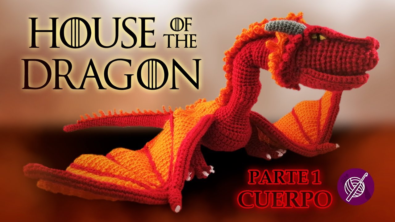 🐲DRAGÓN Caraxes AMIGURUMI🧶a Crochet PASO A PASO (1/3) | Colecciones  @crochetapasitos