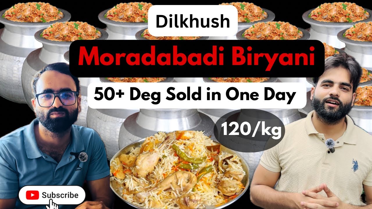 Dilkhush Moradabadi Chicken Biryani – 50+ Deg Sold in One Day | Ham4Vlogs