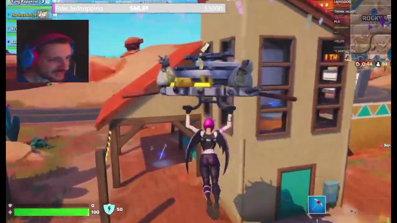nickdominates argues w a man on fortnite