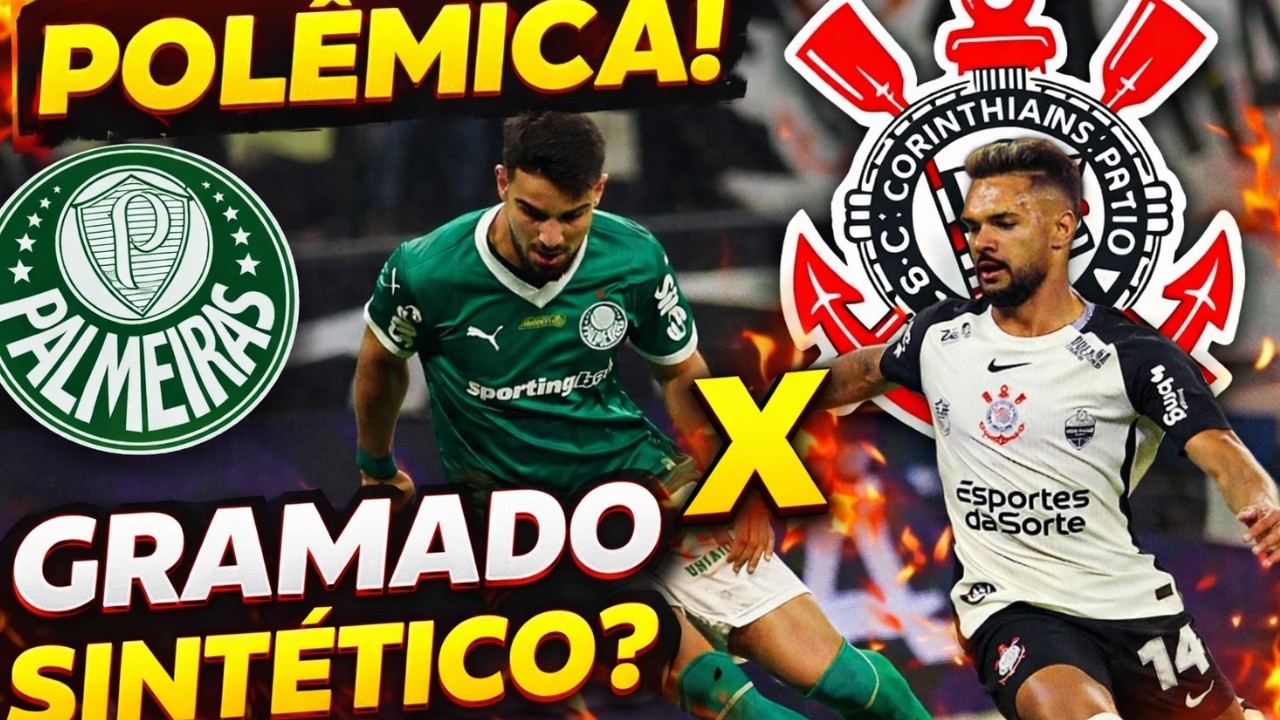 TRETA NO DERBY! Corinthians e Palmeiras brigam por causa do GRAMADO SINTÉTICO 😱⚽