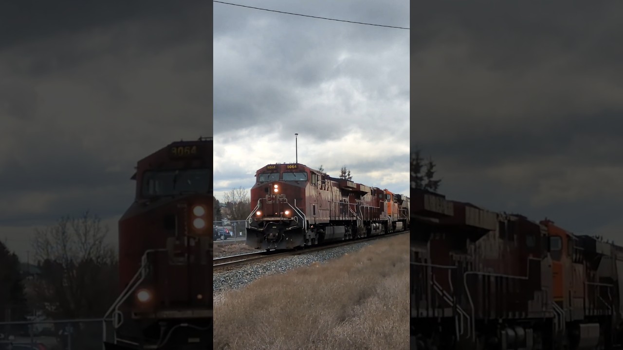 AGGRESSIVE K5HL on a CP AC44! #canadianpacific #spokane