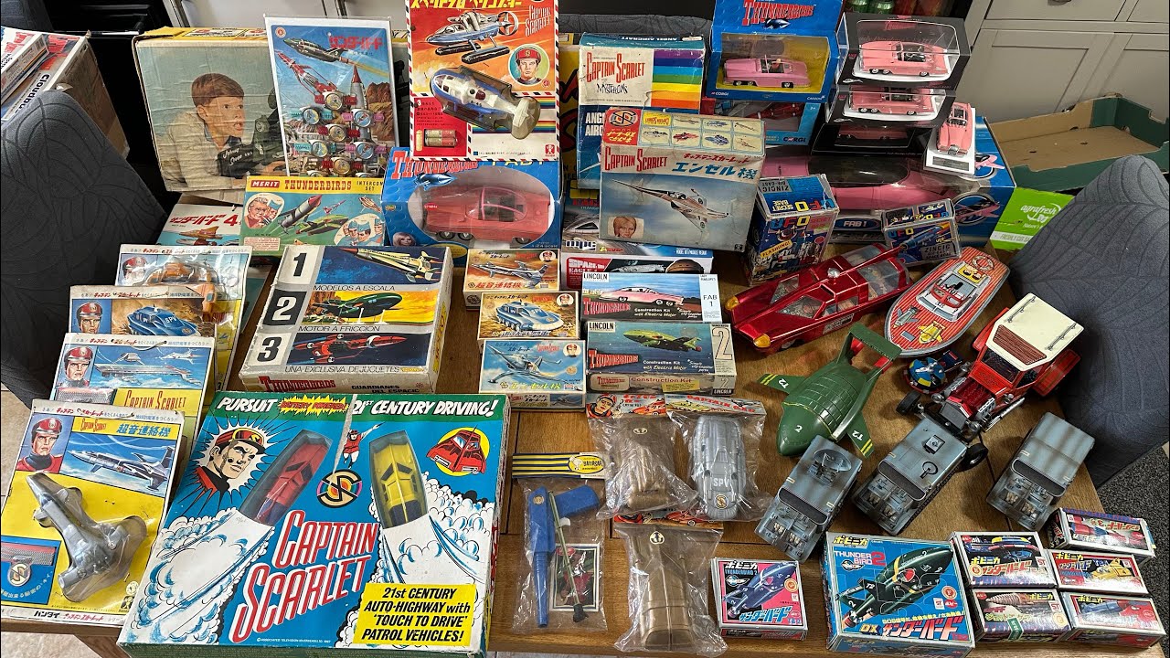 RARE Gerry Anderson Vintage Toy Collection - Thunderbirds, UFO, Captain Scarlet Etc #vintagetoys