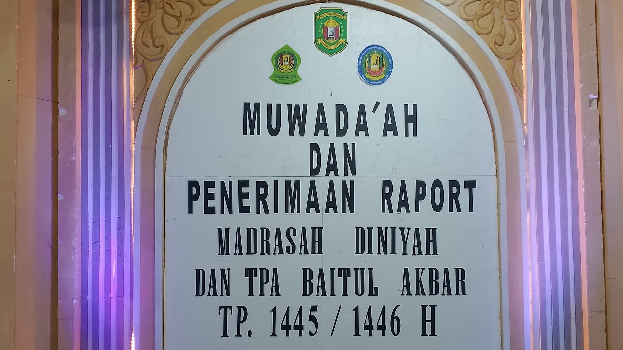 MUWADA'AH DAN PENERIMAAN RAPORT Madrasah Diniyyah Pond-Pest Baitul Akbar.