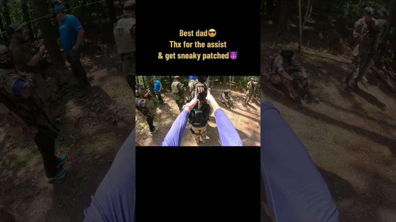 The dad knew the objective😎 #airsoft #shorts #fyp #wholesome #giveaway #family