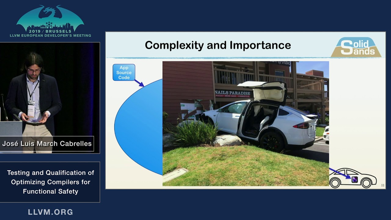 2019 EuroLLVM Developers&rsquo; Meeting: J. Cabrelles &ldquo;Testing and Qualification of Optimizing Compiler..&rdquo;
