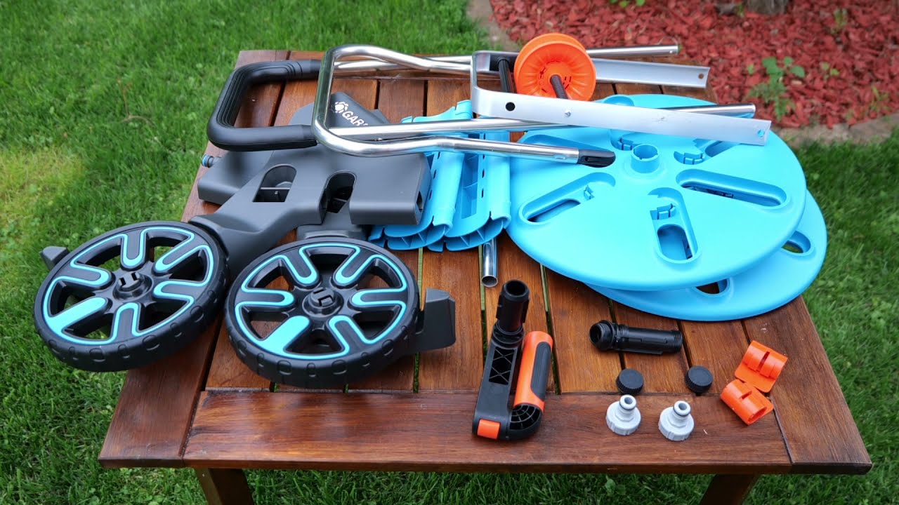 Gardena Schlauchwagen CleverRoll M Easy + High Flex Schlauch - Aufbau und Test - mit Martino