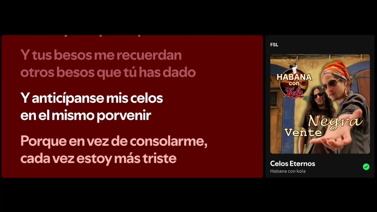 Habana con Kola - Celos Eternos - Karaoke