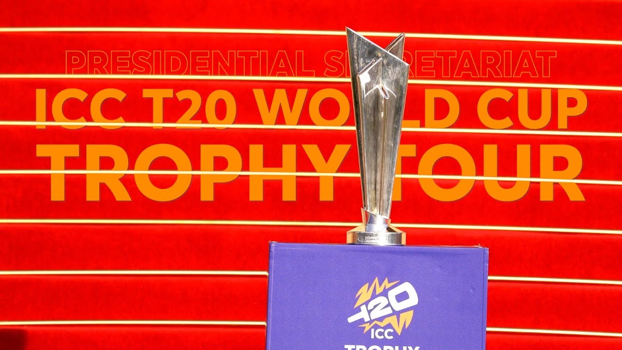 ICC T20 World Cup Trophy Tour at the Presidential Secretariat, Sri Lanka