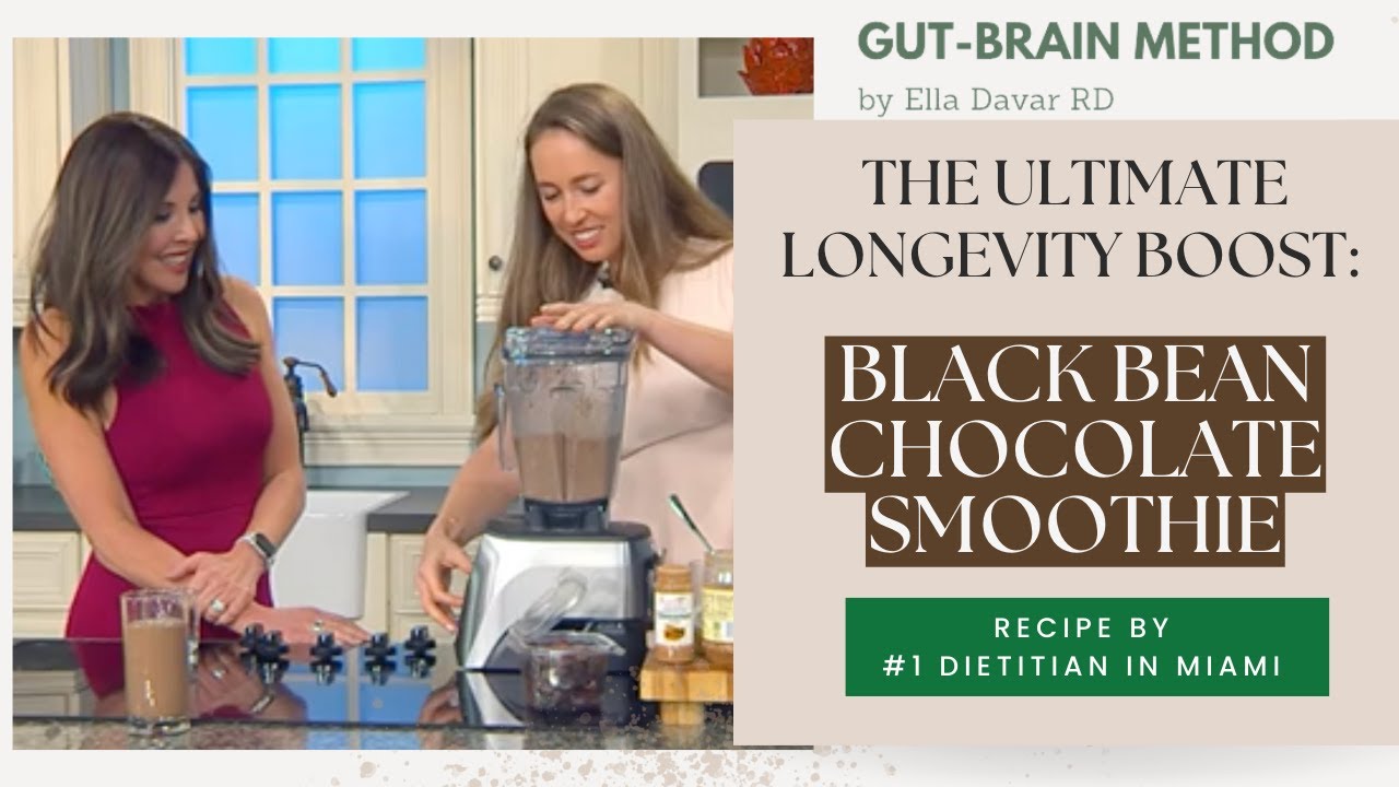 The Ultimate Longevity Boost: Black Bean Chocolate Smoothie Recipe by Dietitian