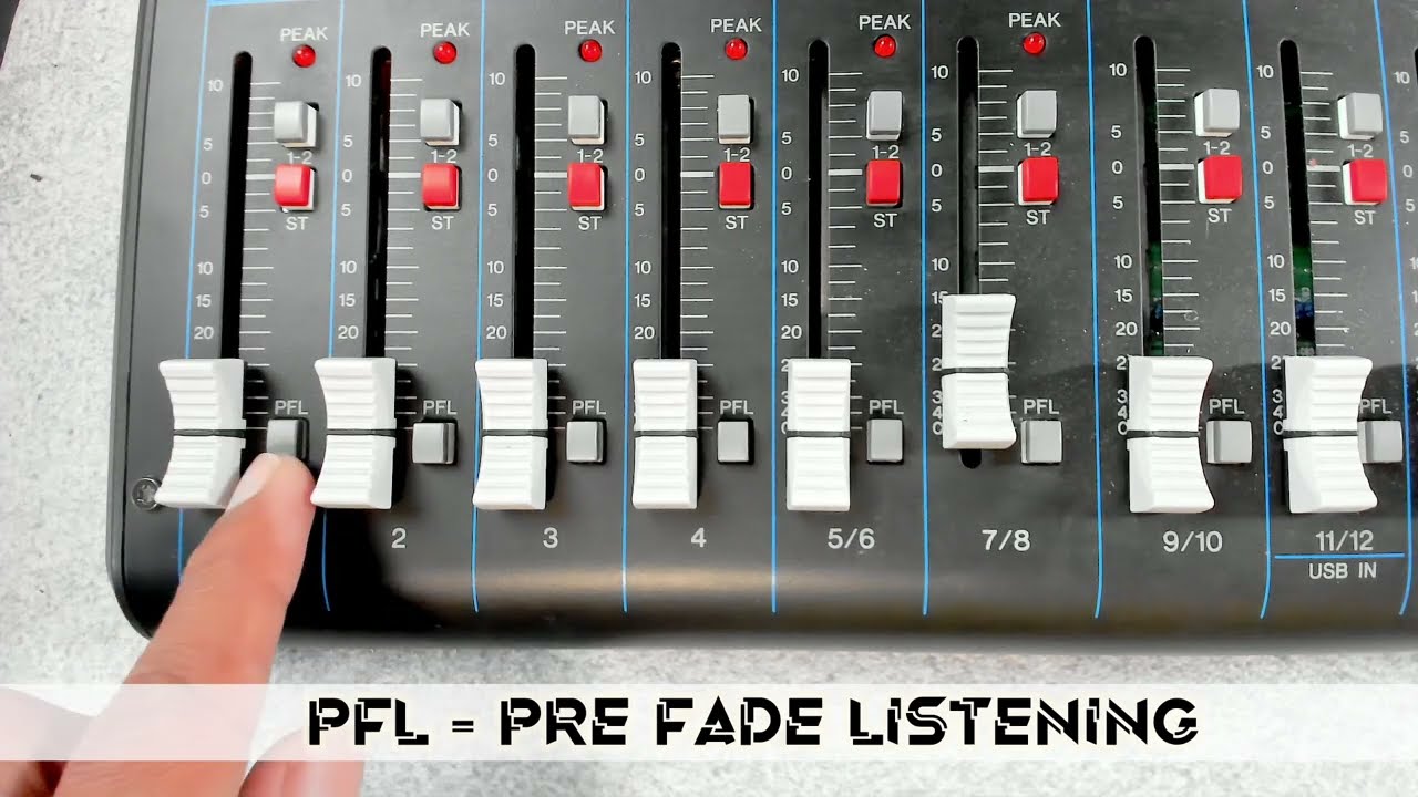 Apa itu Tombol PFL di MIXER, Apa Fungsi dan Manfaatnya??