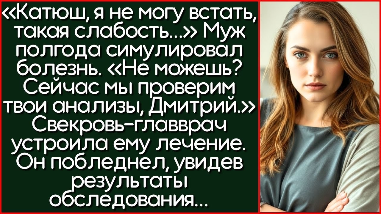 Катюш, Я Не Могу Встать, Слабость... Муж 6 Месяцев Притворялся Больным И Лежал На Диване.