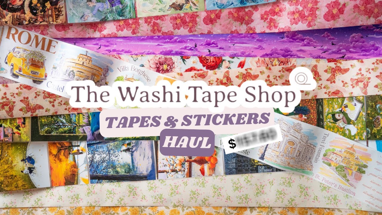 Washi, PET & Stickers Haul ✨ The Washi Tape Shop New Releases