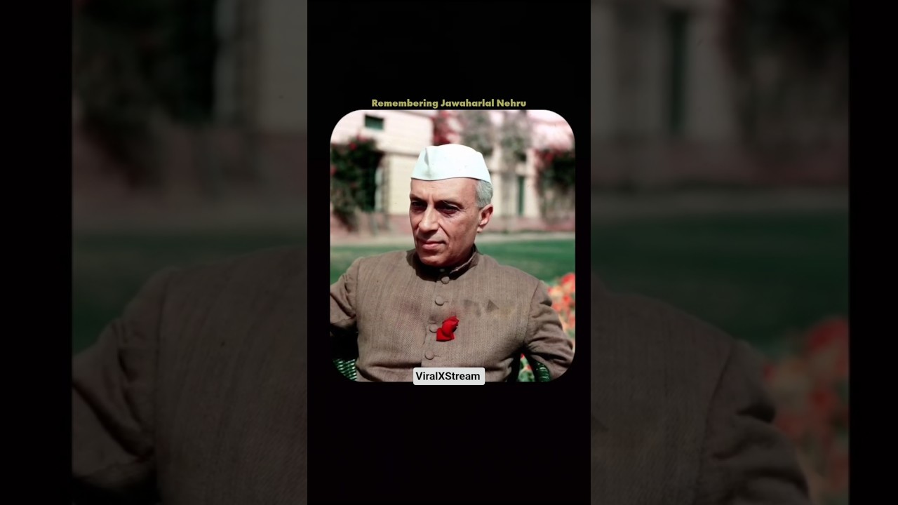 Jawaharlal Nehru Death Anniversary 🇮🇳 May 27, 1964 💔 #shorts