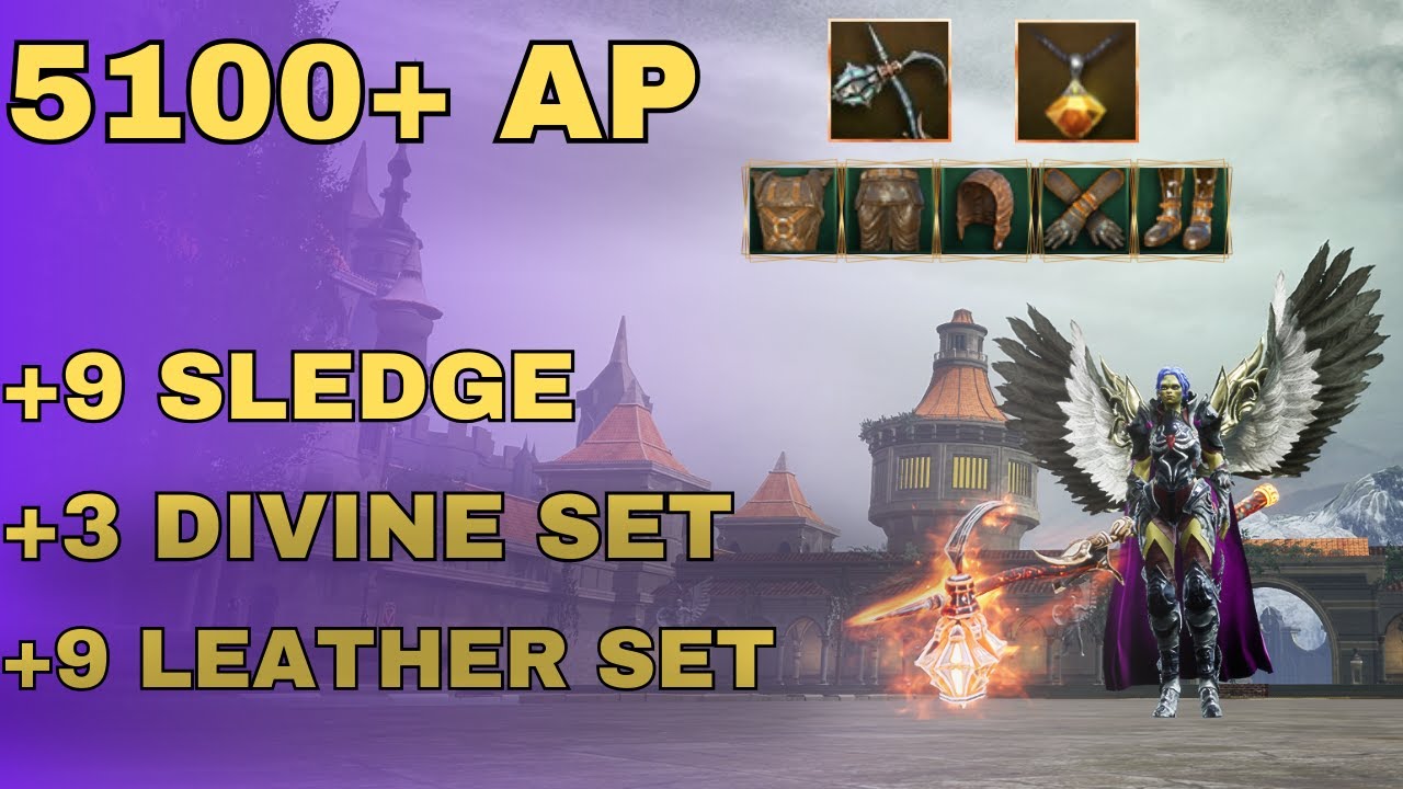 5100 AP TEST | +9 SLEDGE +3 DIVINE SET +9 LEATHER SET | Rise Online