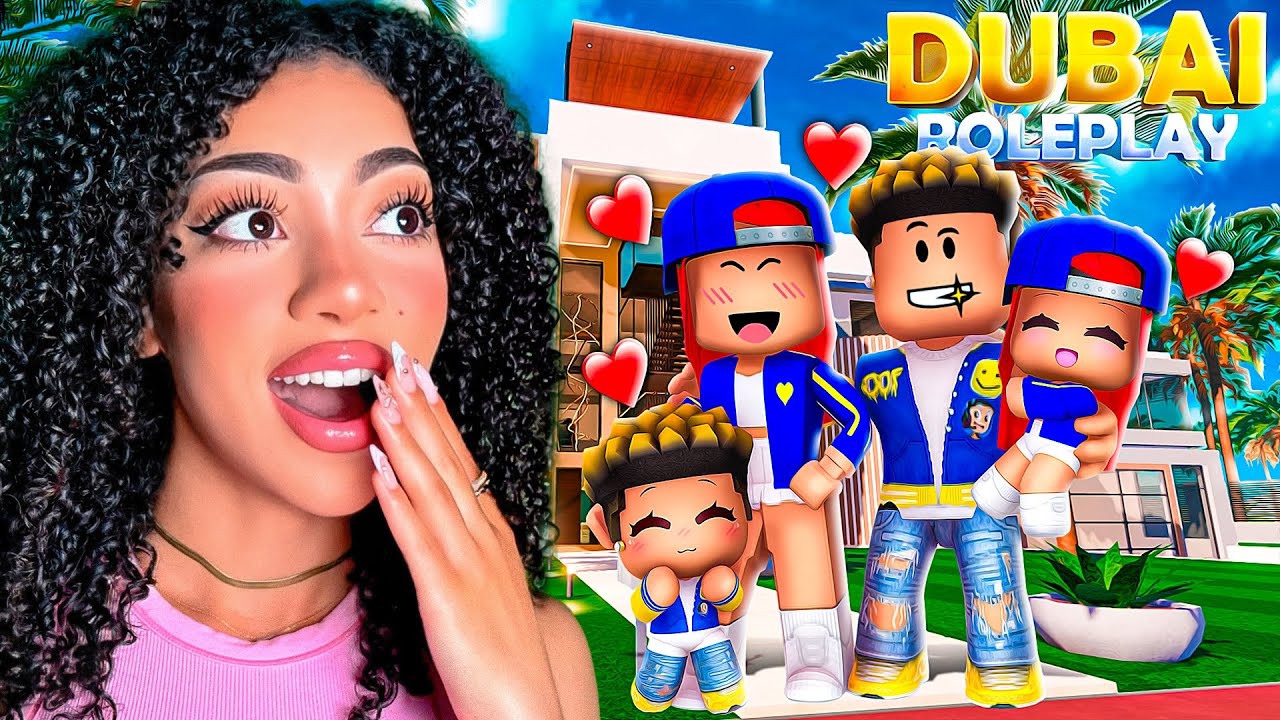 НАША СЕМЬЯ ПЕРЕЕЗЖАЕТ В ДУБАЙ В ROBLOX! (Дубай RP)
