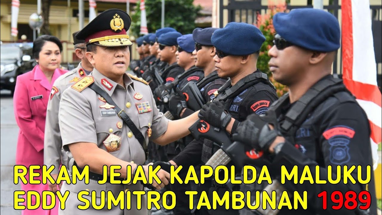 Profil Irjen Pol Eddy Sumitro Tambunan, Kapolda Maluku Letting Komjen Pol Ahmad Dofiri