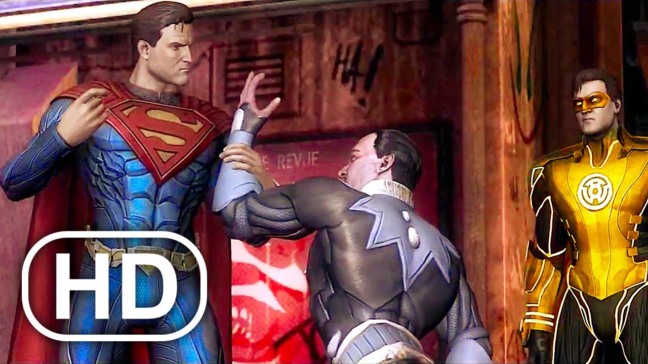 JUSTICE LEAGUE Superman Takes Sinestro Ring From His Finger Scene 4K ULTRA HD - Injustice Cinematic