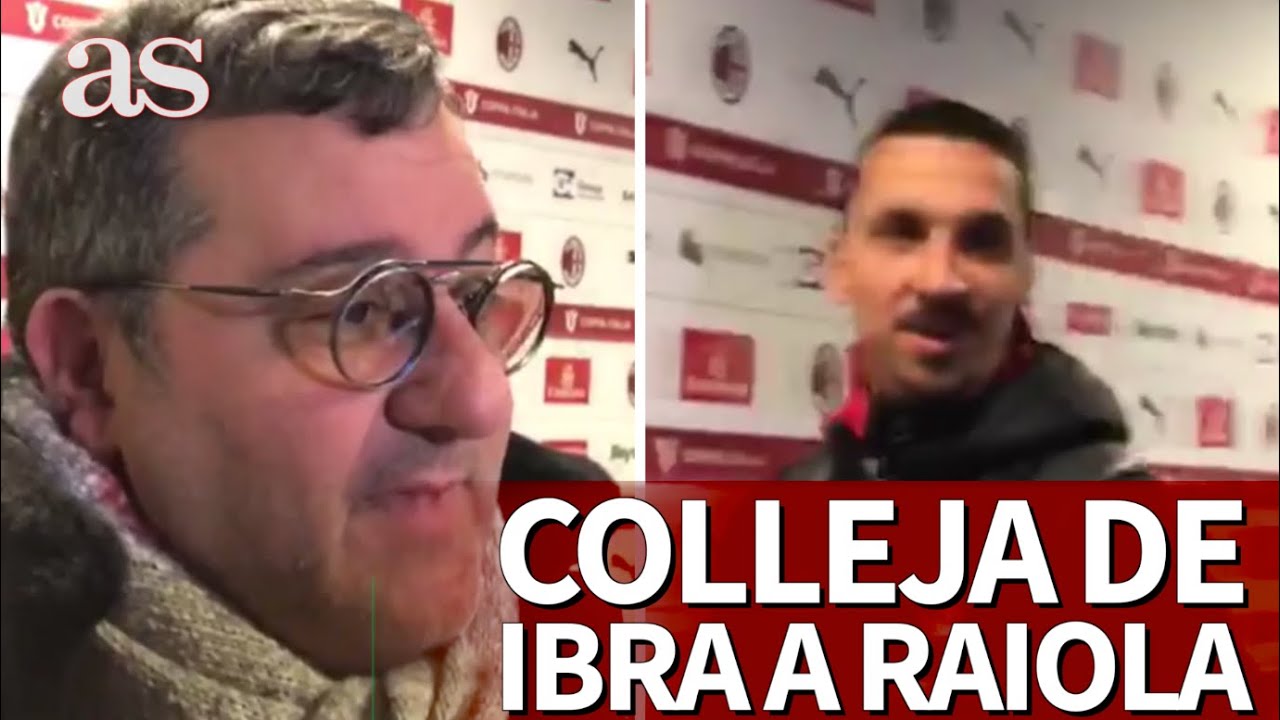 MINO RAIOLA, IBRAHIMOVIC y su momentazo con colleja incluida en zona mixta | Diario AS