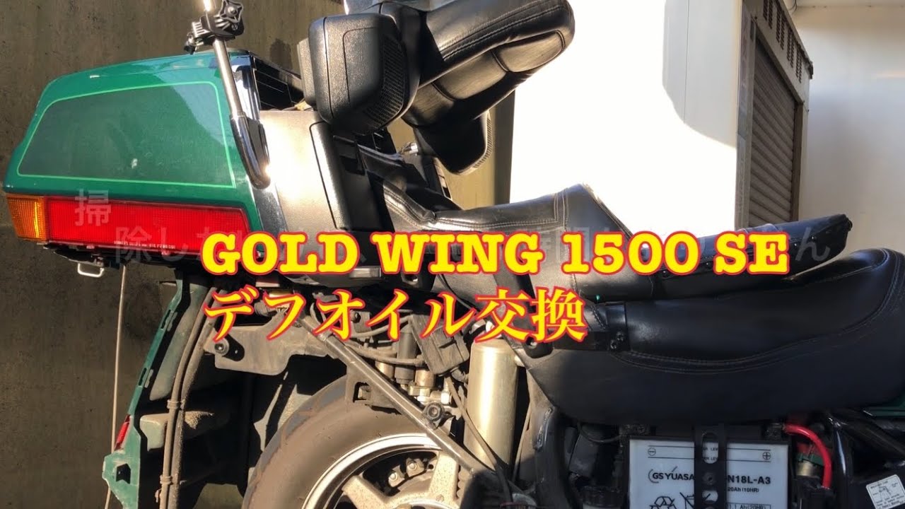 GOLD WING 1500 SE デフオイル交換動画