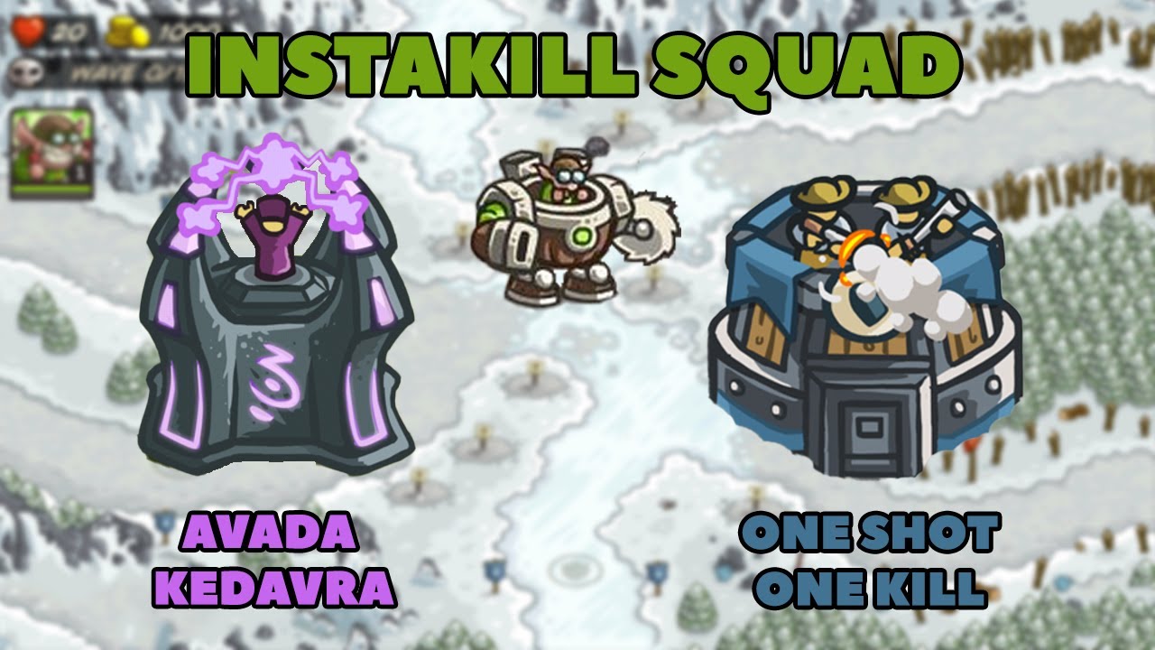 Instant Kill Squad at Ha'kraj Plateau - Kingdom Rush Post Game (Veteran)
