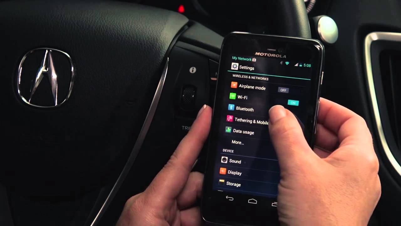 Pairing a Phone - TLX