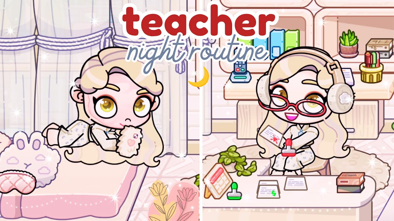 My night routine as a Teacher 👩🏼‍🏫🌙 | Avatar World