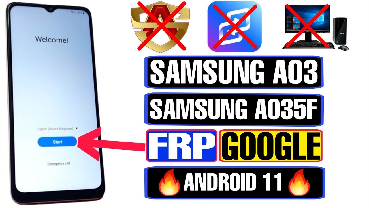 Samsung A03 (SM-A035F) FRP Bypass Android 11 | Samsung A03 Google Account Bypass Without PC 2023 |