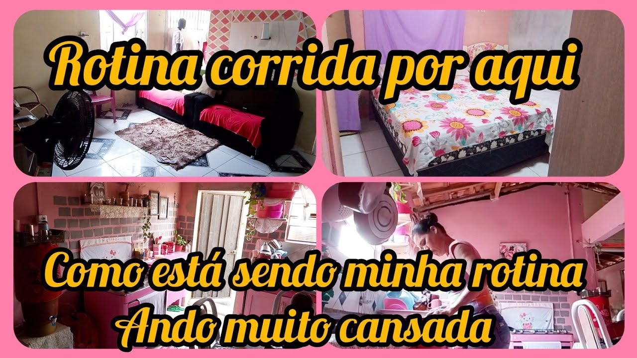 ❤️minha rotina corrida por aqui💯como está sendo minha rotina 💯ando muito cansada 😞