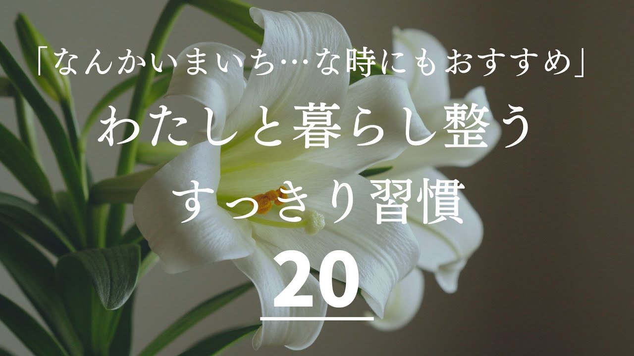 【暮らしとお金】身の回りや頭・心がスッキリする簡単な習慣まとめ２０