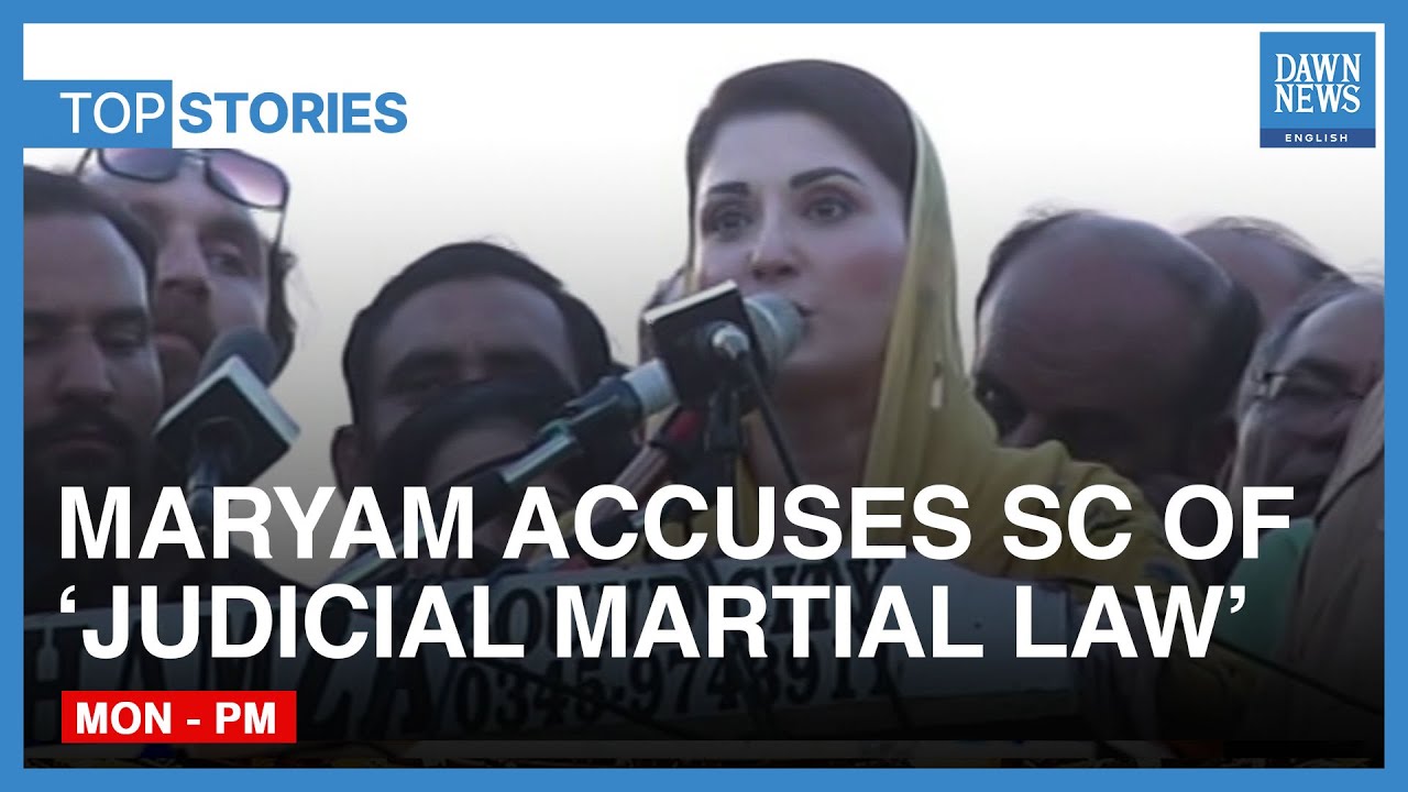 Maryam Nawaz Demands CJP Bandial&rsquo;s Resignation | Top Stories | Dawn News English