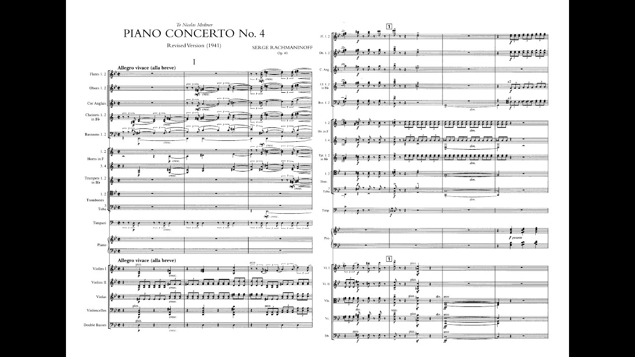 Rachmaninoff - Piano Concerto No. 4 Op. 40 [1941 Version]