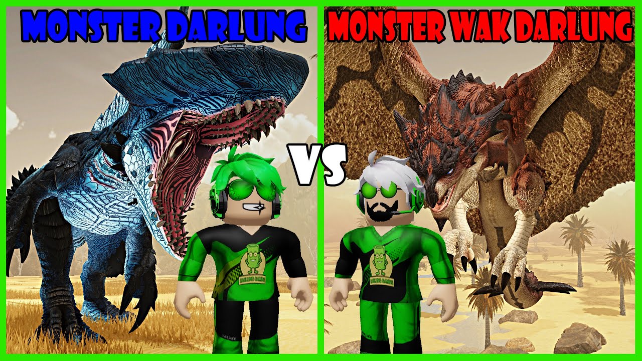 Darlung & Wak Darlung Berubah Menjadi Monster Mengerikan & Saling Bertarung Di Roblox