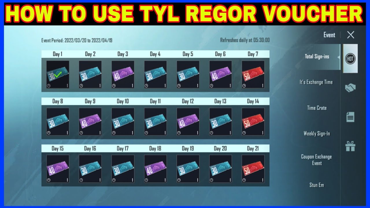Tyl Regor Spin Event Bgmi || Tyl Regor Spin Event Pubg Mobile || Total Sign-ins Event Tyl Regor Spin