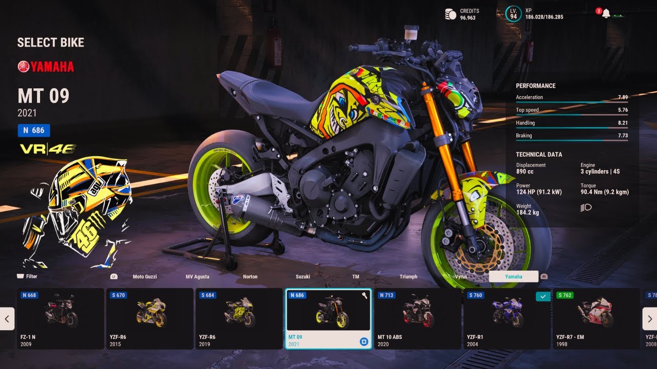 RIDE 5 | Customize Brutal Valentino Rossi Yamaha MT09 VR46 Gameplay [4K 60fps HDR]
