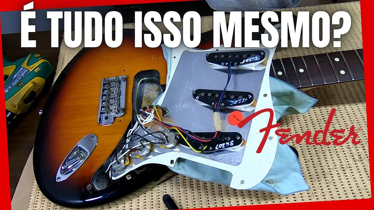 Fender Stratocaster American Standard | Desmontei e analisei a guitarra de R$10.000