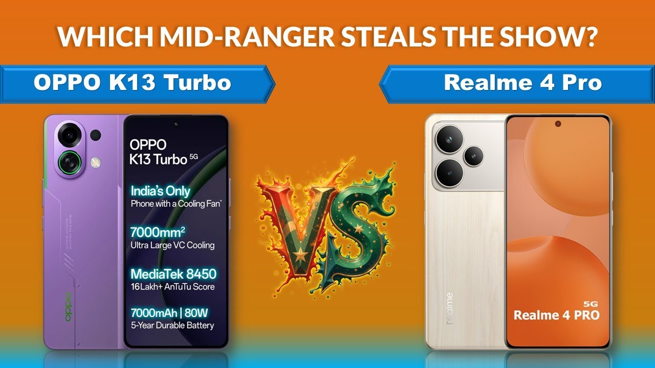 OPPO K13 Turbo vs realme P4 Pro 5G | Which Mobile Is Better?