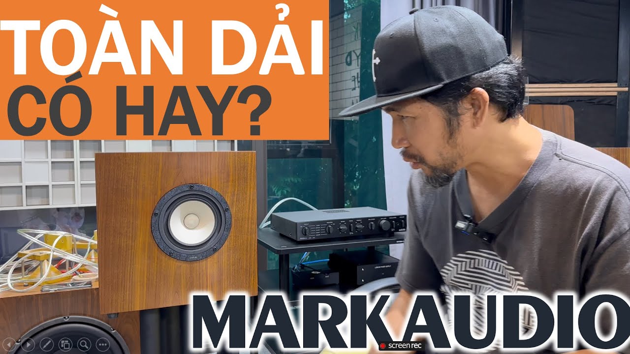 Clip test loa bookshelf toàn dải 16cm Markaudio CHP-90 MICA