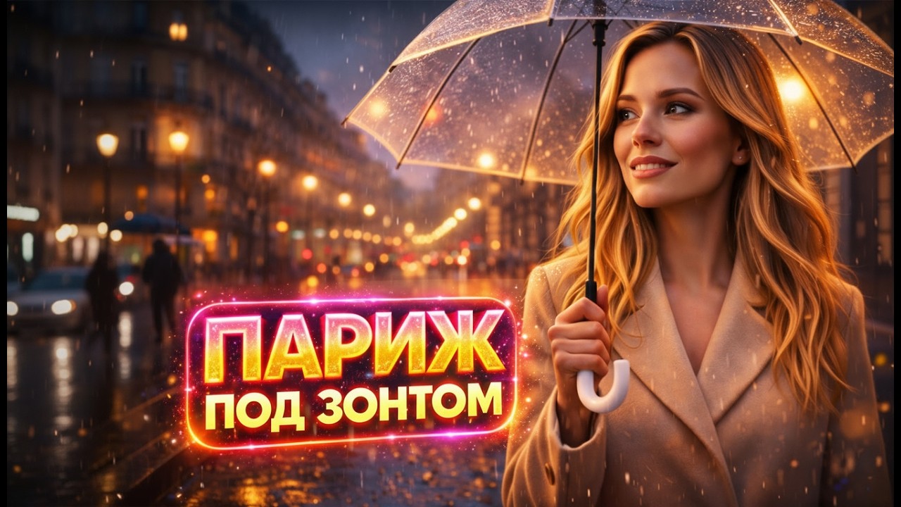 Париж под зонтом (красивая мечта девушки о Париже)