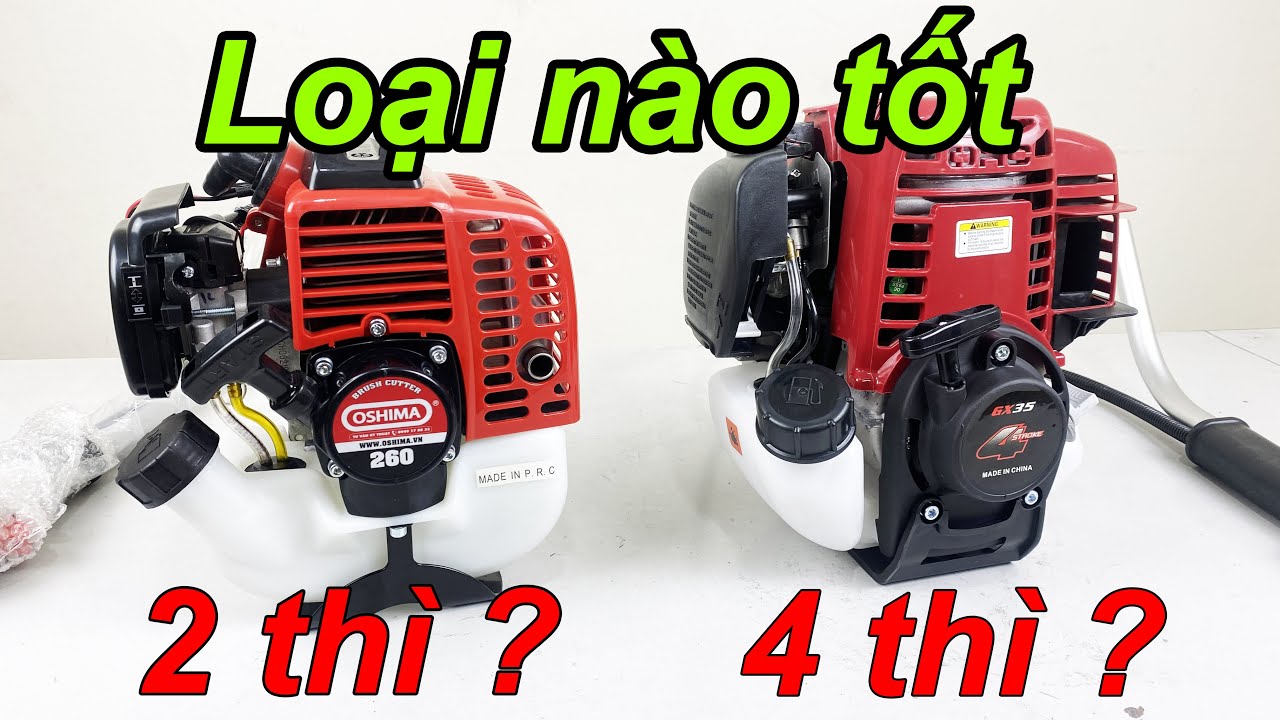 Chọn máy cắt cỏ 4 thì hay máy cắt cỏ 2 thì ?