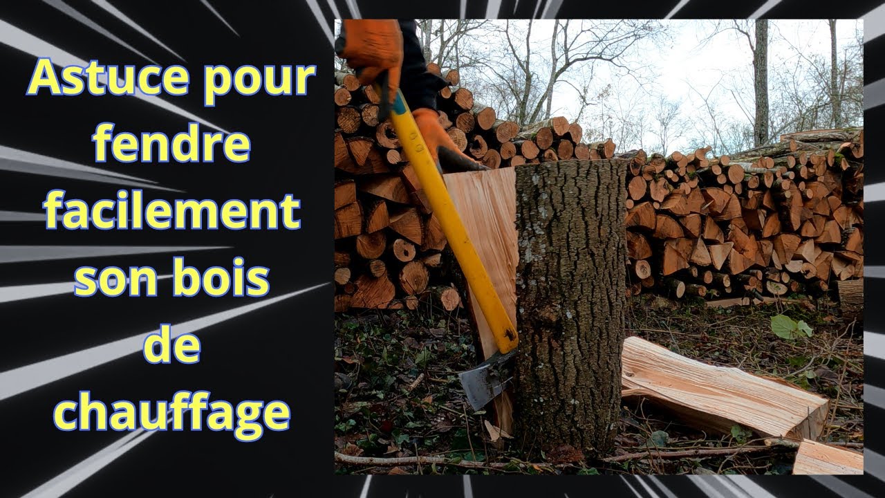 Astuce pour fendre facilement son bois de chauffage