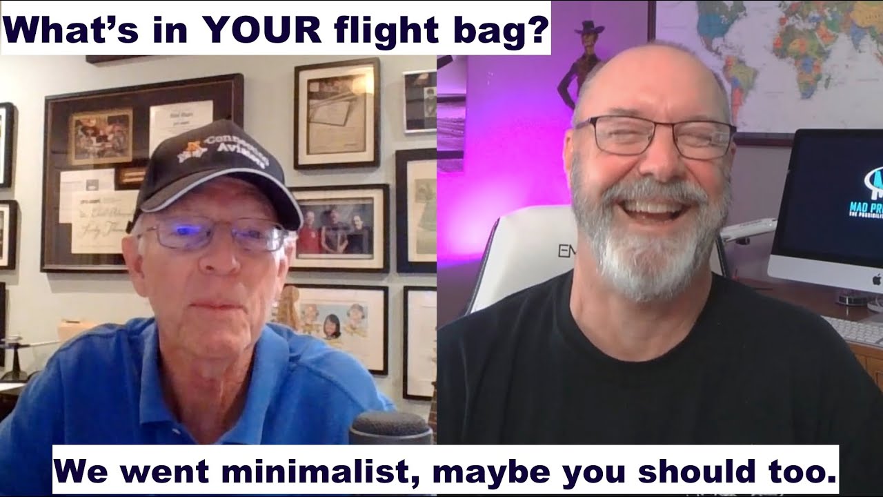 What's in your flight bag? Too much, maybe?