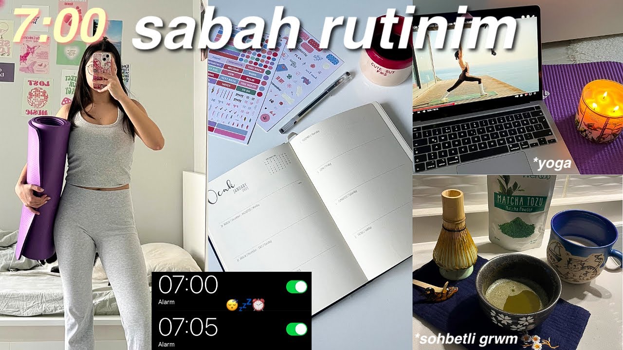 *7.00* birlikte verimli bir sabah geçirelim🌞 yoga, yeni tarifler, rutinlere dönüş, sohbetli grwm