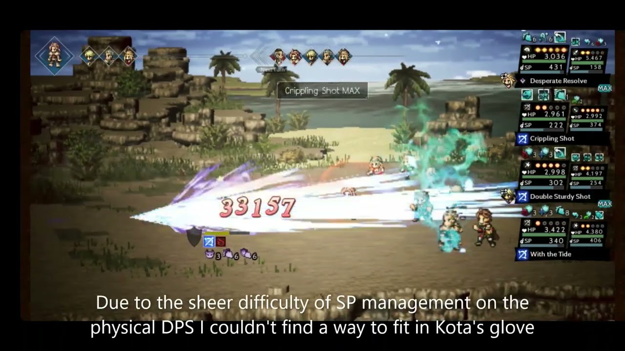 Octopath CotC (global): Lvl 100 Grandport NPC Clear