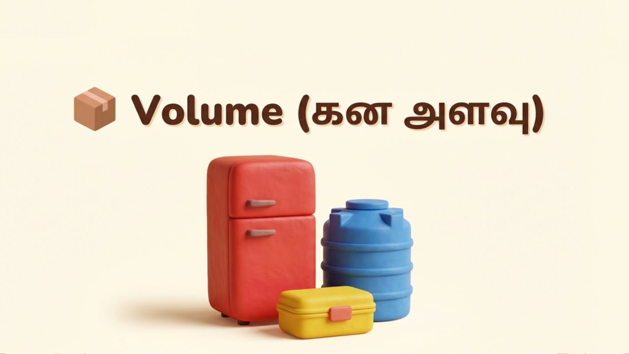 Cube & Cuboid Volume Made Easy | Tamil Maths for Kids