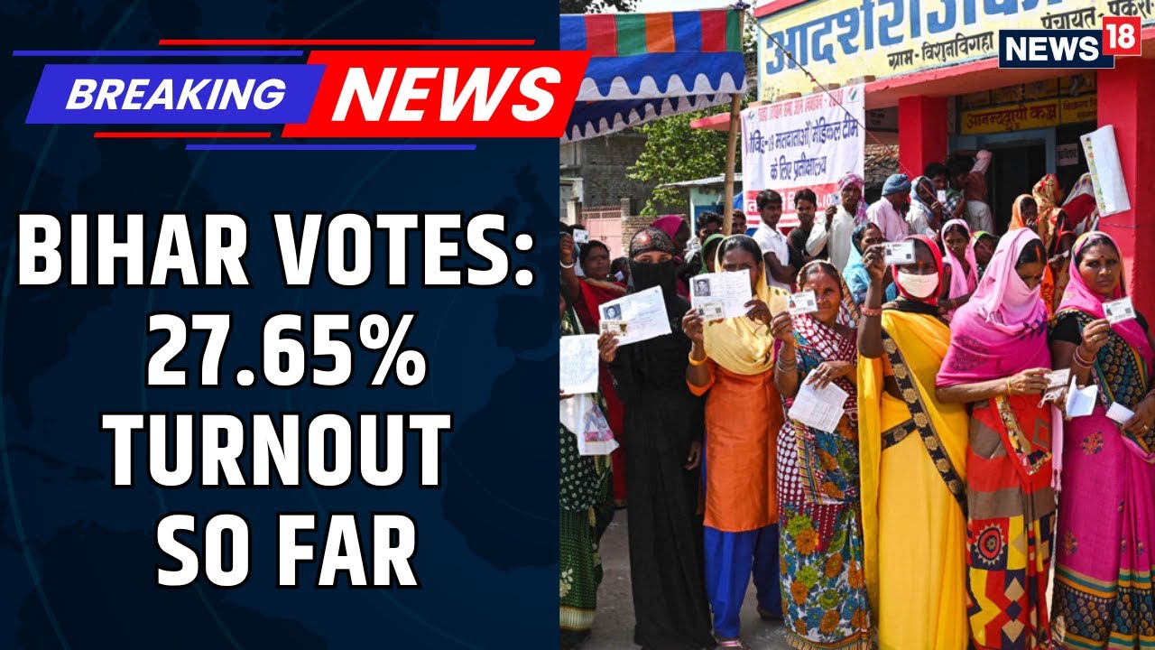 Battle For Bihar | Bihar Election Phase 1 LIVE: 27.65% Voter Turnout Recorded Till 11 AM | News18